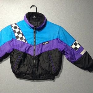 Vintage Joe Rocket Checker 90's Winter Jacket// L